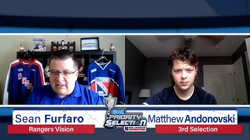 2021 OHL Priority Selection | Matthew Andonovski Interview