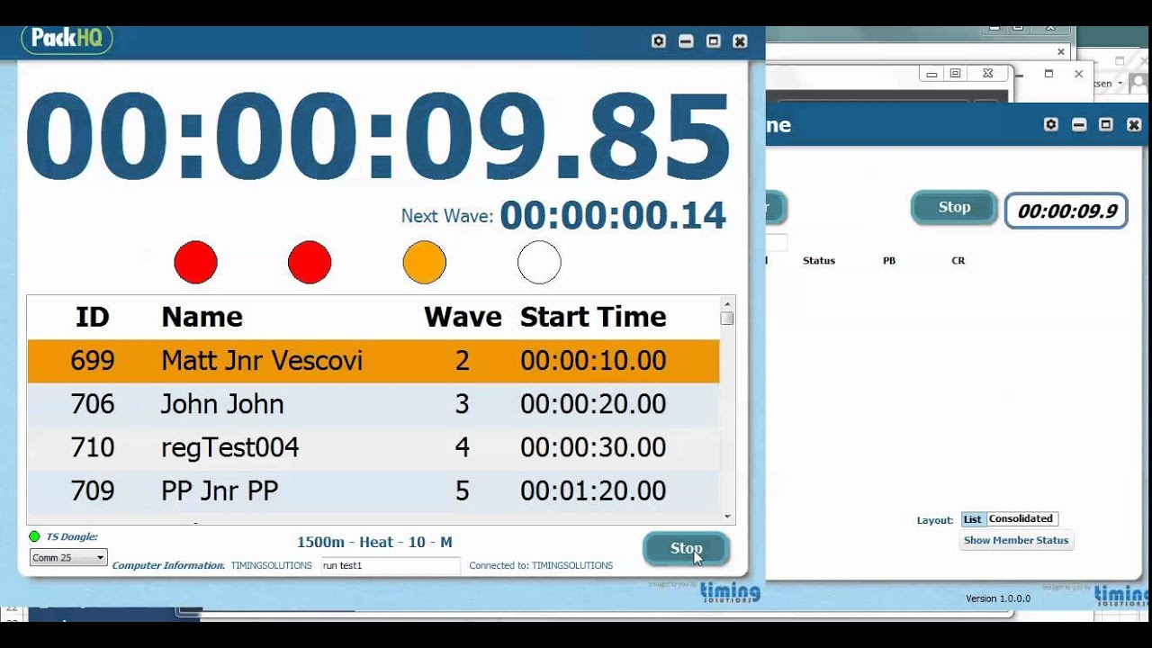 PackHQ Handicap Countdown clock YouTube