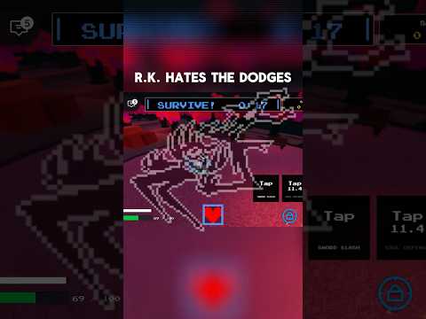 Bro hates the dodges | The roaring Deltarune Roblox