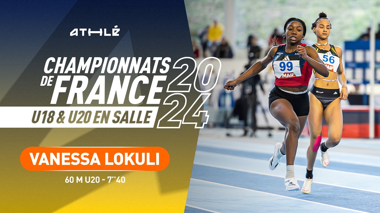 Vanessa Lokuli remporte la finale du 60 m U20 en 7''40 | Nantes 2024