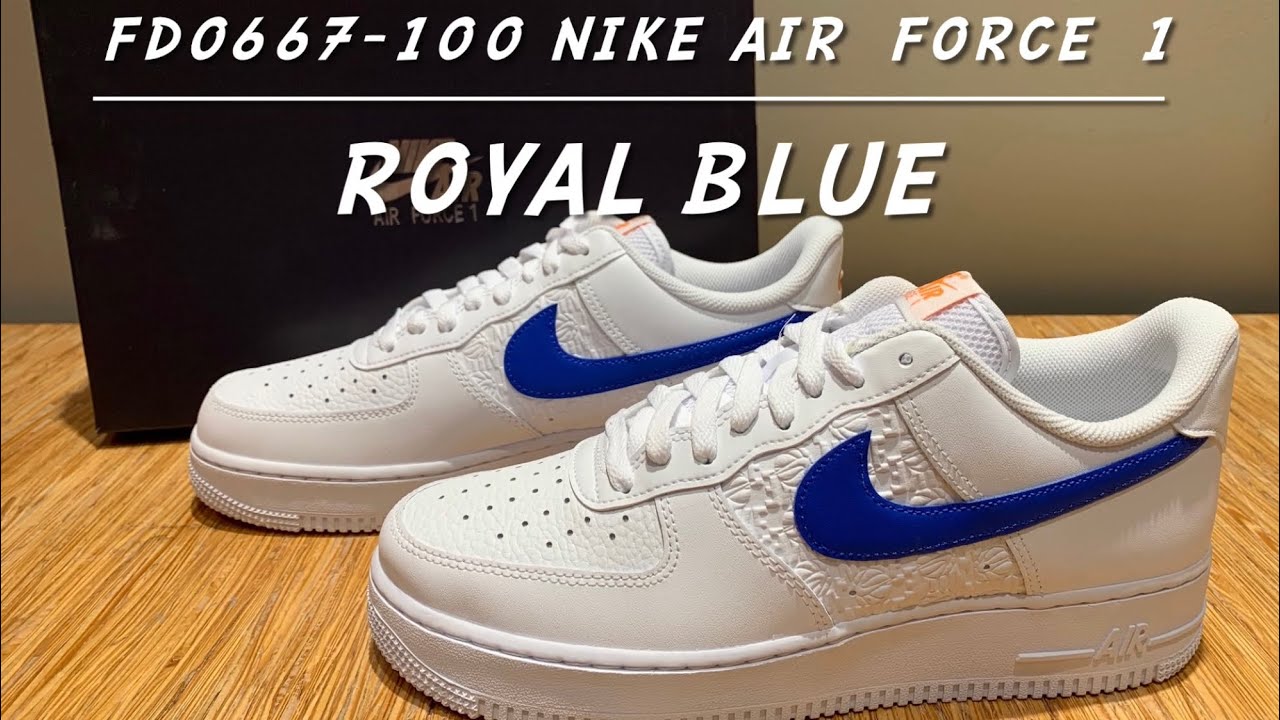 Nike Air Force 1 (FD0667-100) Royal blue. 