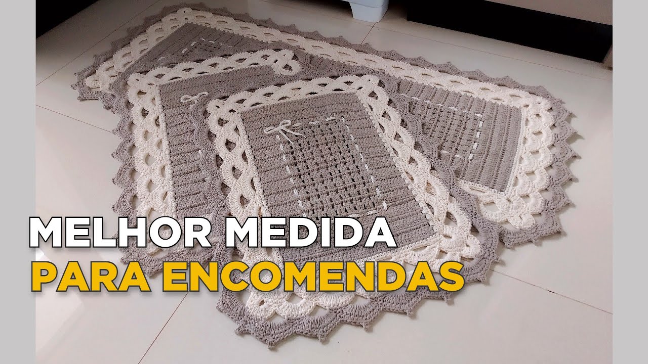 JOGO DE COZINHA DE CROCHÊ FÁCIL DE FAZER | NOVAS MEDIDAS @SamuelMulekeArtesão
