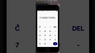 Calculator App - React Native | Mac Emulator screenshot 3