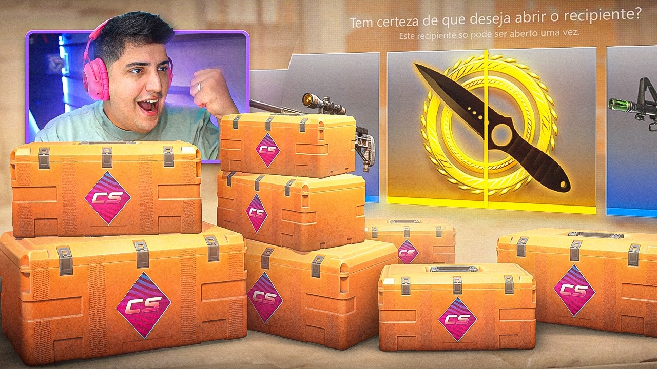 EU TÔ EM CHOQUE, ACONTECEU... Abri 110x FEVER CASE E GANHEI a 2º SKELETON MAIS CARA DO MUNDO NO CS 2