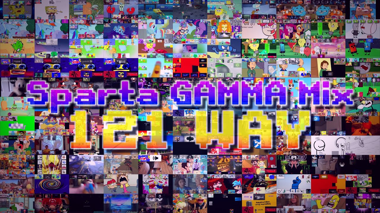 Sparta Gamma Remix - 121-COMPARISON / MASH-UP [4K]