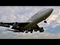 Boeing 747 landing in Wollongong - VH-OJA's last flight.