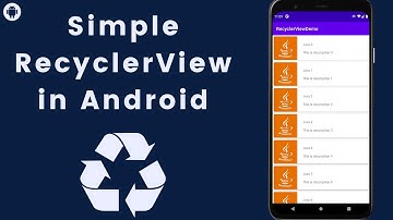 RecyclerView in Android | RecyclerView + CardView | Recyclerview Android Tutorial 2021