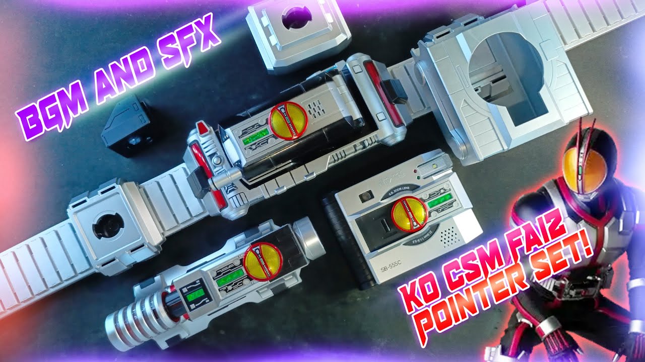 BGM and SFX Mode : CSM KO Kamen Rider Faiz Henshin Belt | Pointer Set ...