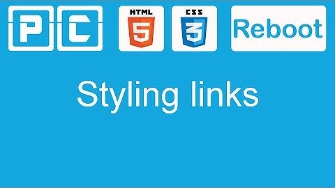 HTML5 and CSS3 beginners tutorial 27 - styling links