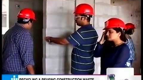 Mr. Anup Mathew talks to NDTV on effective reuse and recycling of construction waste