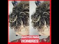 Rayitos en cabello rizado para hombre ( mechas con gorro )