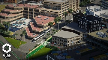 Light Rail, Bikes and Pedestrian Friendly Infrastructure | Cities Skylines 2