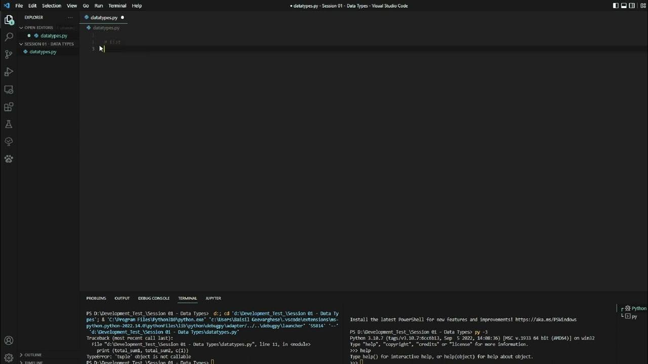 Python: Introduction to Compound Data Types and List! - YouTube