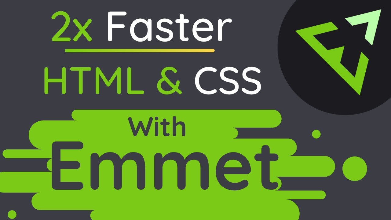 Coding fast. Emmet html. Emmet.