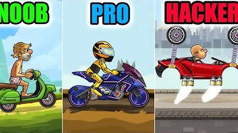 Hill Climb Racing 2 - NOOB vs PRO vs HACKER (WHO ARE YOU?)
