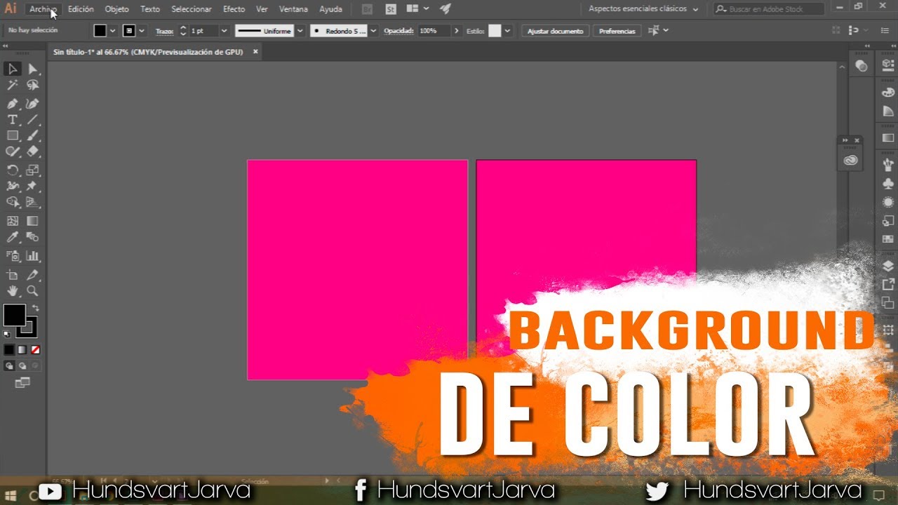 Cambiar De Color El Fondo En Illustrator Hundsvartjarva Youtube