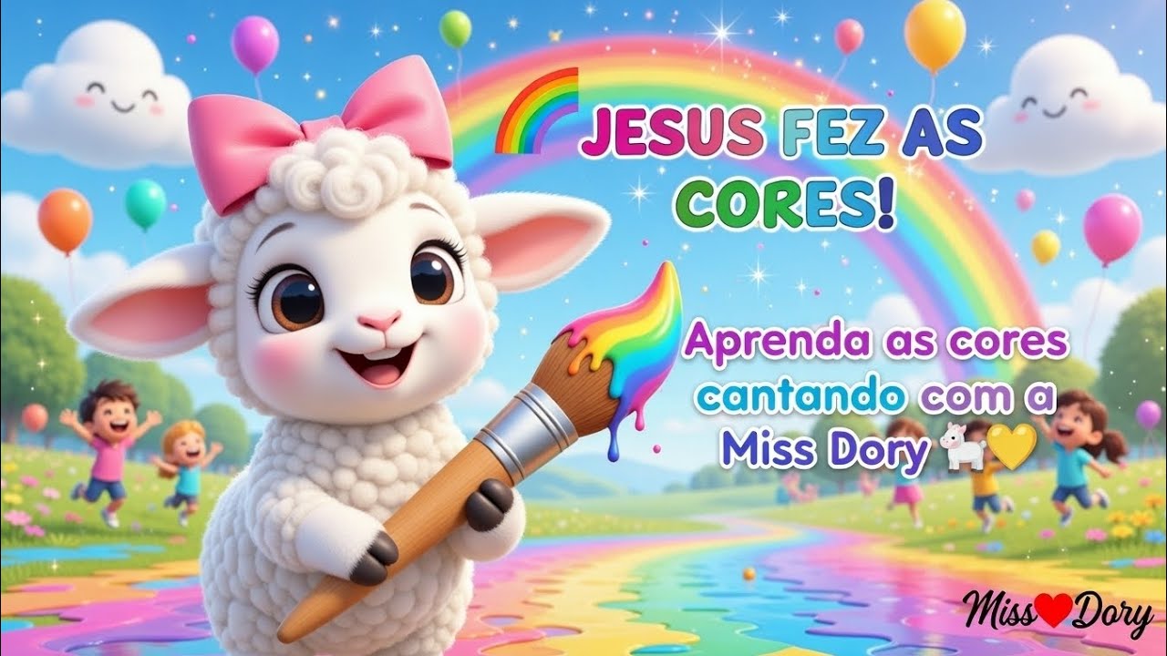 🌈Aprenda as CORES com a Miss Dory!@Miss.Dory_msg_biblica 
