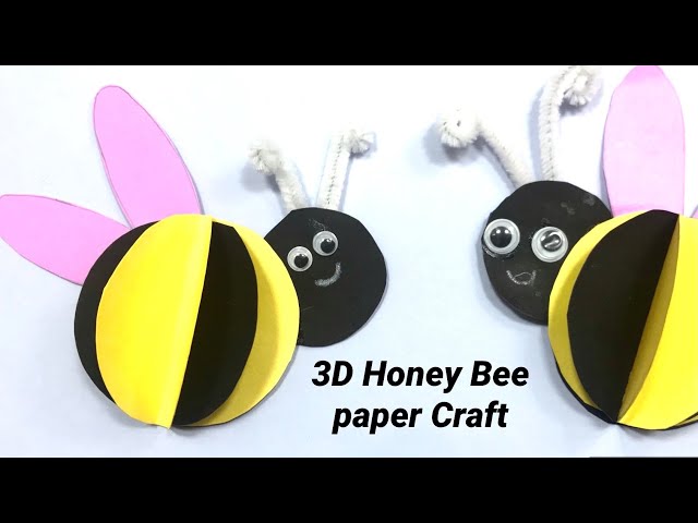 How to Make a 3D Minecraft Bee - Free Printable Papercraft - Oh Crafty Day