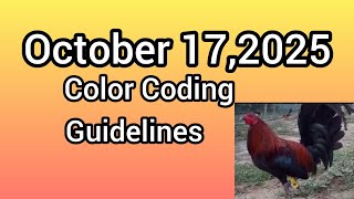 October 17,2025 Color Coding guidelines.