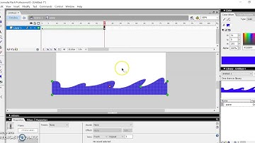 Tutorial 1 sea waves flash animation