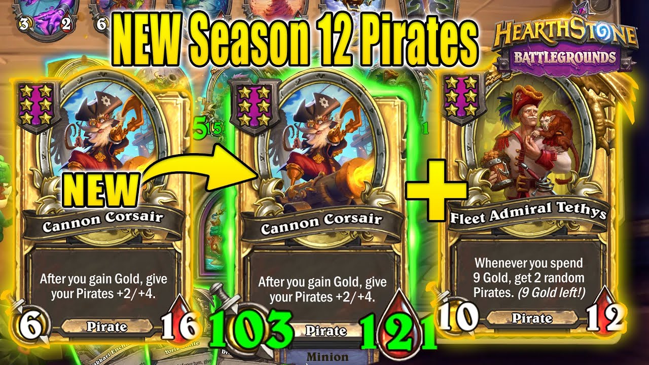 Strongest Pirate Minions From New Season 12 BG Patch! | Christian Hearthstone Battlegrounds