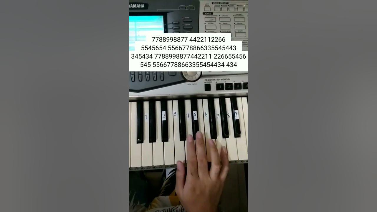 Mariage D'Amour - Richard Clayderman Piano Tutorial with easy step  #shorts #shortsvideo