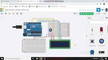 4- tinkerCAD Lcd Ekrana bilgi Yazdırma