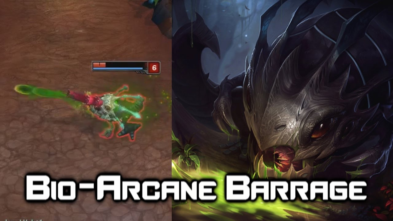 Kog'Maw "W" Bio-Arcane Barrage - Marksman Update - League of Legends
