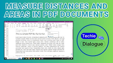 How to Measure Distances and Areas in PDF Documents