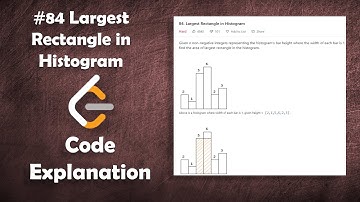 Largest Rectangle in Histogram | Live Coding with Explanation | Leetcode - 84