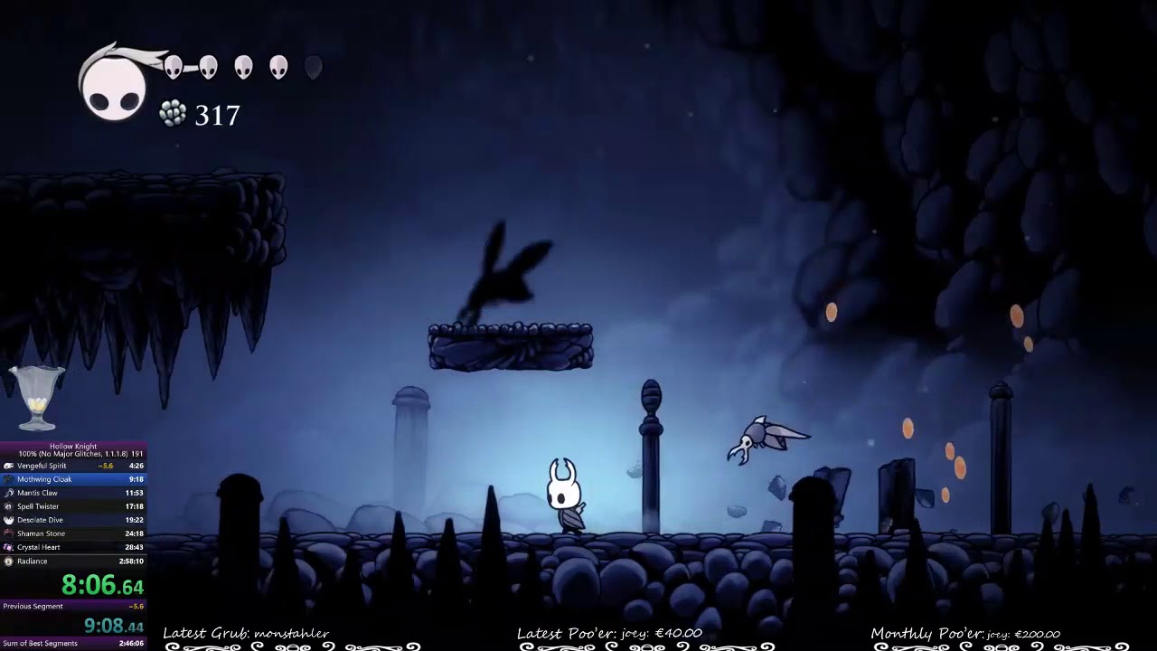 Hollow Knight Speedrun - Any% No Major Glitches - 37:21.58