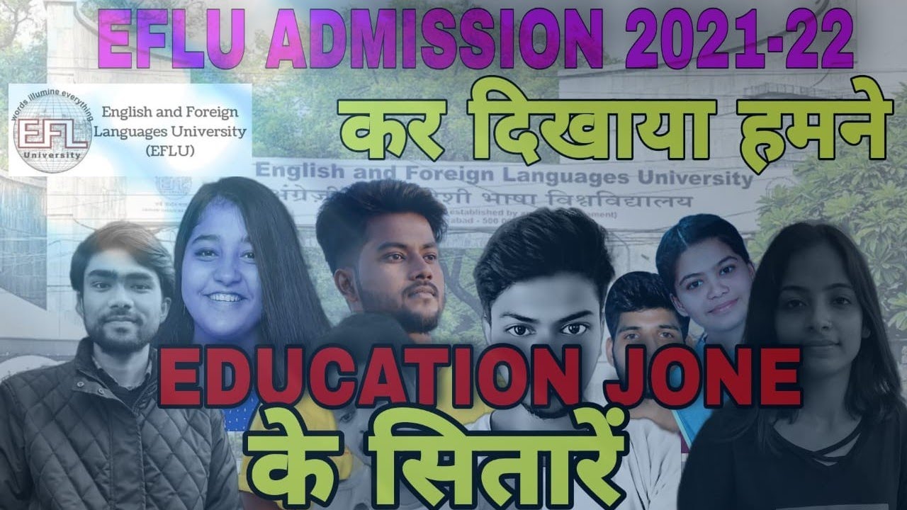 Eflu Entrance Exam Success Stories 2021 | Eflu Admission From Education Jone Online Classes