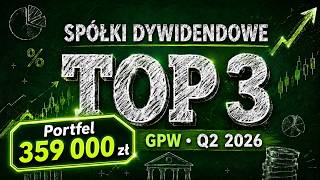 TOP 3 spółki Dywidendowe na GPW – Q2 2026