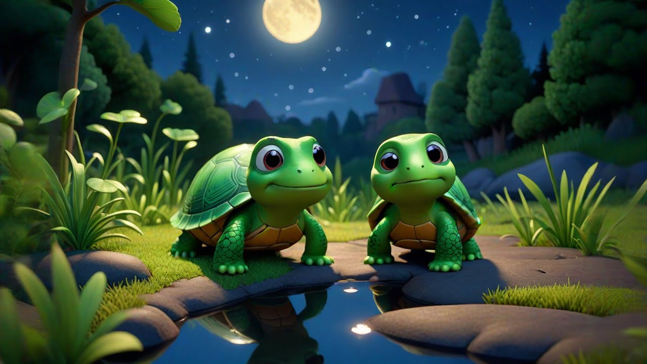 Three Tiny Turtles Tiptoe Tight | Animal Song for Kids | Nursery Rhymes and Preschool Learning