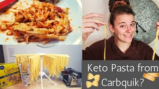 Keto Pasta w/Carbquik? Trying @Debbie's Back Porch recipe + glucose & ketone results *shocking*