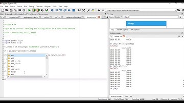 Handling Missing values in Time Series Analysis | Interpolate