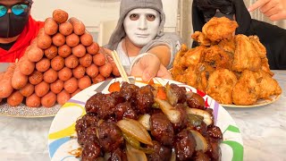 好きな食べ物で大食いバトルしたら仲が悪くなりました【ラファエル】