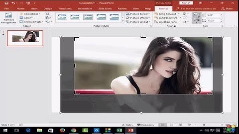How to Crop Picture in MS Powerpoint 2016 in Windows 10, 2018
