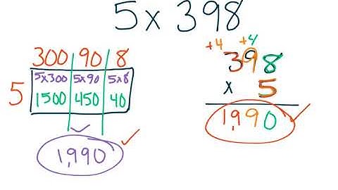 4th grade GoMath 2.10 and 2.11 - Multiplying with regrouping