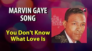 Watch Marvin Gaye You Dont Know What Love Is video