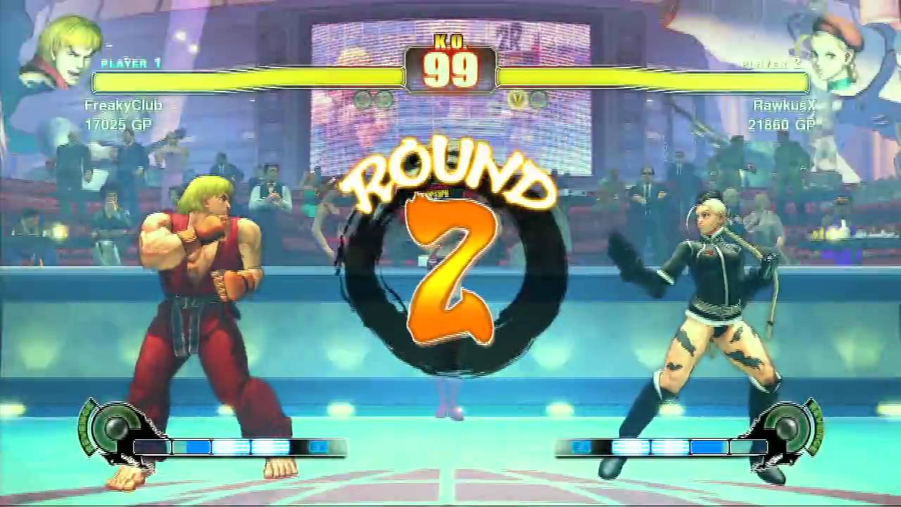 SF4 - RawkusX (Cammy) vs. FreakyClub (Ken) - G1 Match