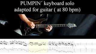 Joe Satriani &quot;Pumpin´&quot; keyboard solo adapted for guitar  and backing track( in standard tuning)