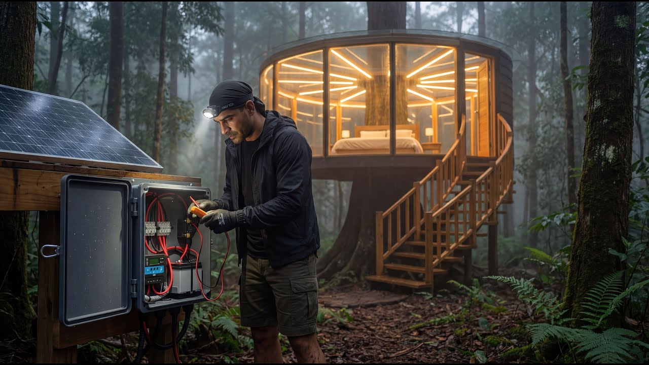 No one knew it existed! Panoramic Glass Treehouse in the Borneo Rainforest (ASMR No Talking)