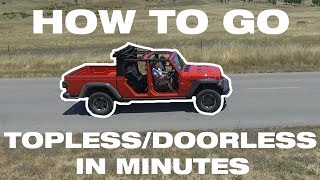 How to take the doors and top off the 2020 Jeep Gladiator