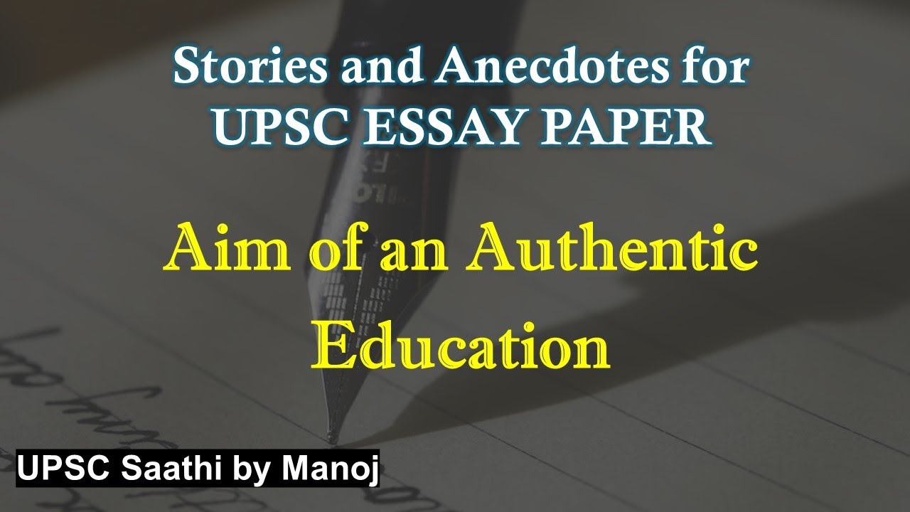 best anecdotes for essay upsc