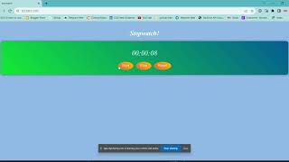 Celebrity Created a Stop Watch timer by using JavaScript || #HTML #CSS #JavaScript #github_link Profile