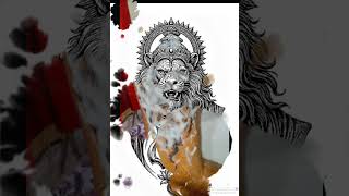 Narshiha tattoo design dane byArtist Mahesh kavithiya From MK SKIN ART STUDIO #mkskinartstudio