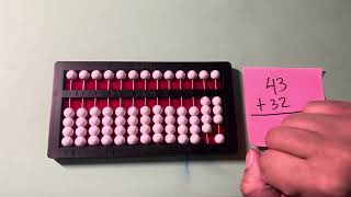 Double Digit Addition on Cranmer Abacus 