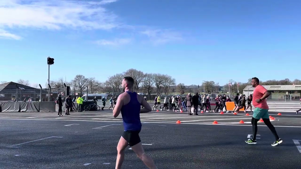 Oulton Park Running Grand Prix. The start of the Oulton Park 10K race 3rd March 2024.