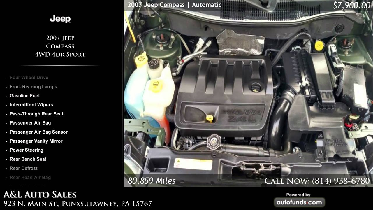Used 2007 Jeep Compass A&L Auto Sales, Punxsutawney, PA SOLD YouTube